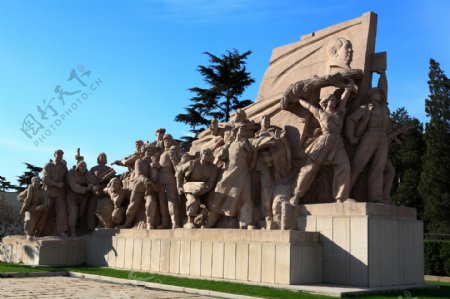 北京天安门广场雕塑图片