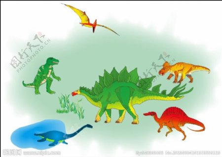 恐龙素材背景图片