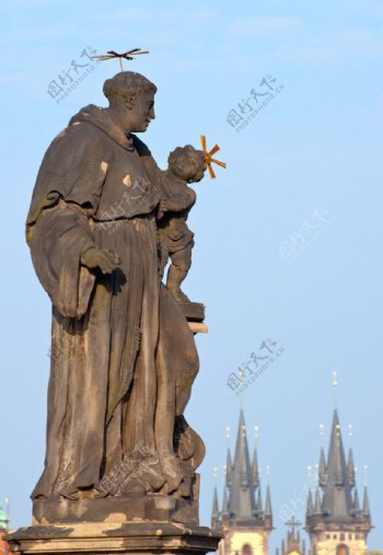 欧洲教堂雕塑图片