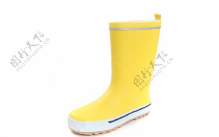 时尚黄色女士雨靴图片