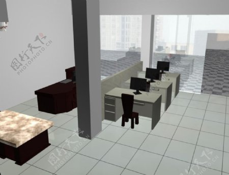 3Dmaya办公室图片