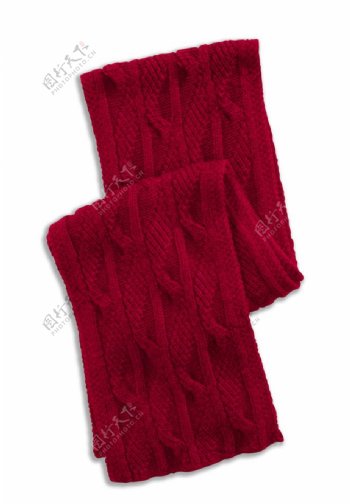 红色的围巾图片