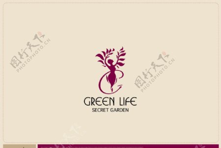 绿色生命香薰logo图片