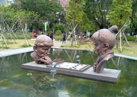 文化公园雕像图片
