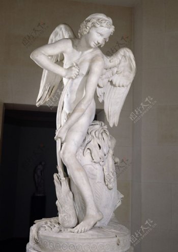 天使雕塑图片