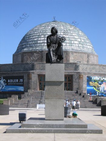 芝加哥天文台哥白尼雕像图片