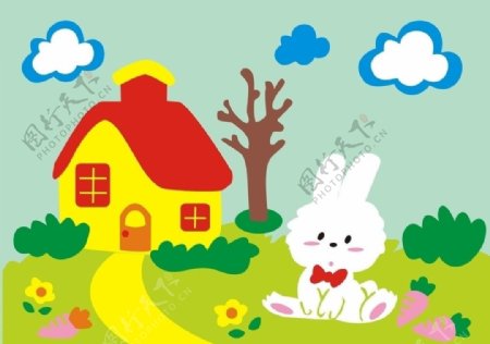 卡通系列兔子系列图片