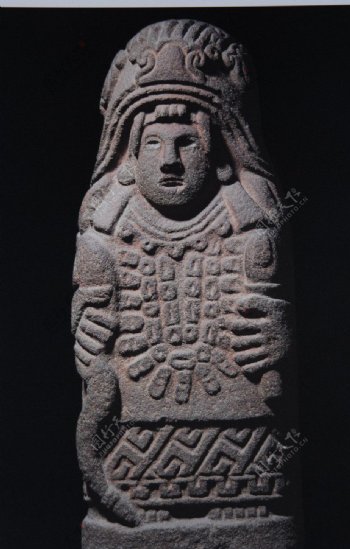 玛雅文化雕塑图片