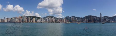 香港维多利亚港全景图片