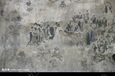 新都宝光寺壁画释迦牟尼涅槃图图片