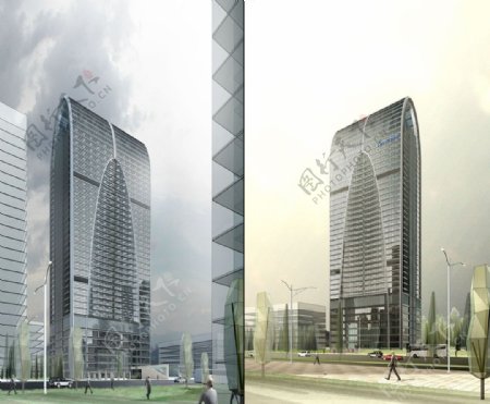 摩天大楼建筑模型图片