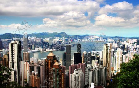 香港太平山顶俯瞰图片