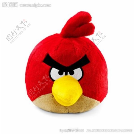 angrybirds愤怒的小鸟玩偶主角红鸟图片
