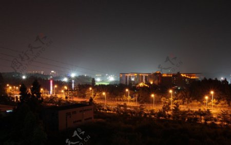 夜景街灯图片