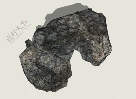 石头3D模型图片