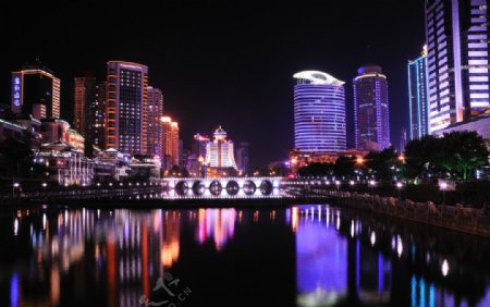 南明河夜景图片