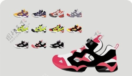 运动鞋颜色设计图片