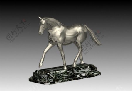马雕塑模型图片