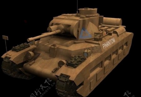 3D坦克模型素材图片