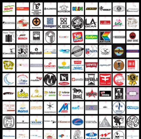 全球名牌服装服饰标志图片