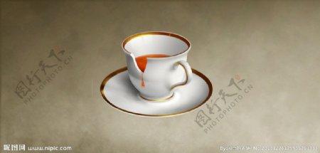 咖啡杯广告设计素材图片