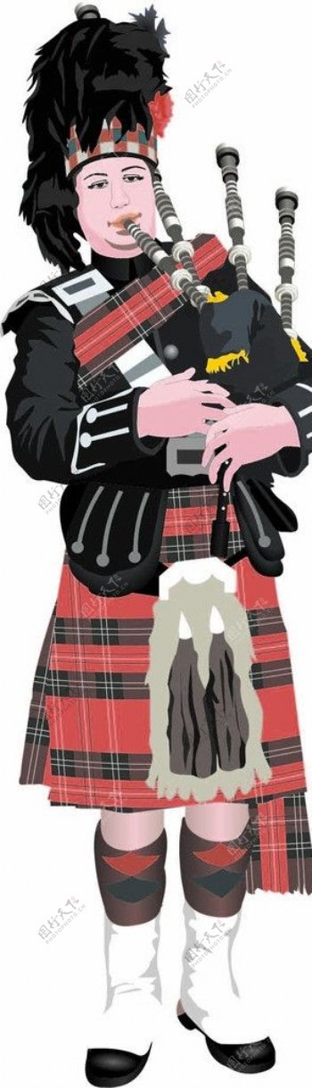 蘇格蘭吹笛手图片