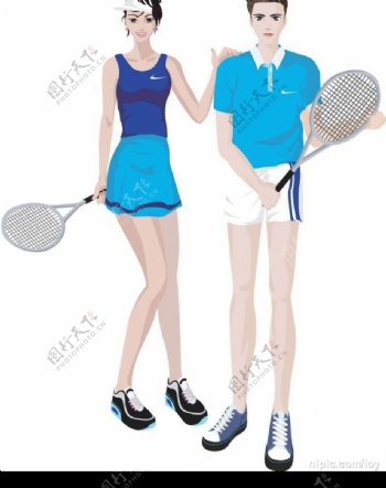 网球选手图片