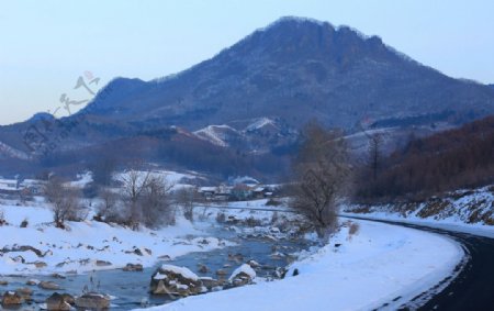 本溪雪景图片