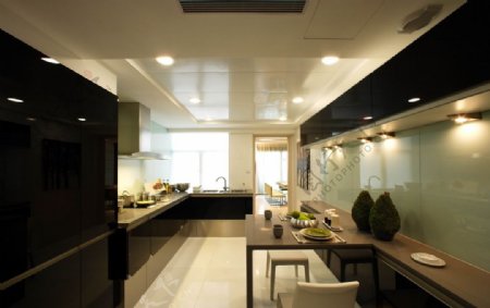 广州金海湾样板房厨房图片
