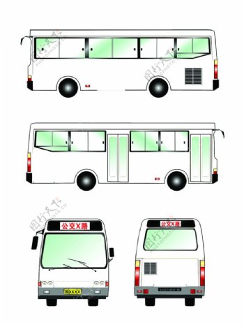 公交车双门图片