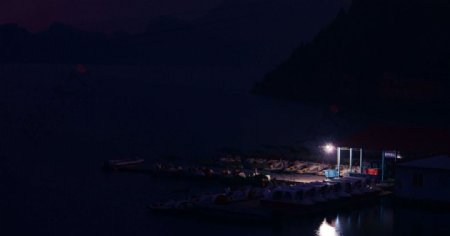 金海湖夜景图片