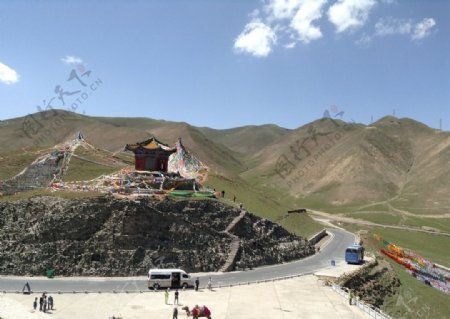 俯拍西藏景色图片