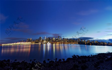 加拿大温哥华黄昏图片