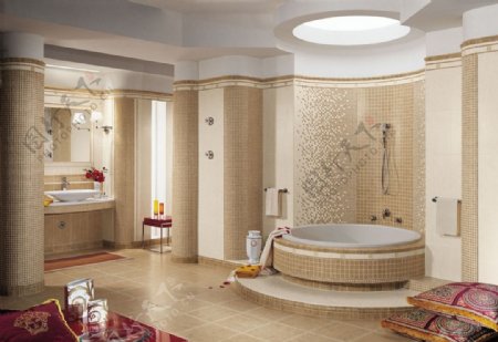 英式卫浴空间图片