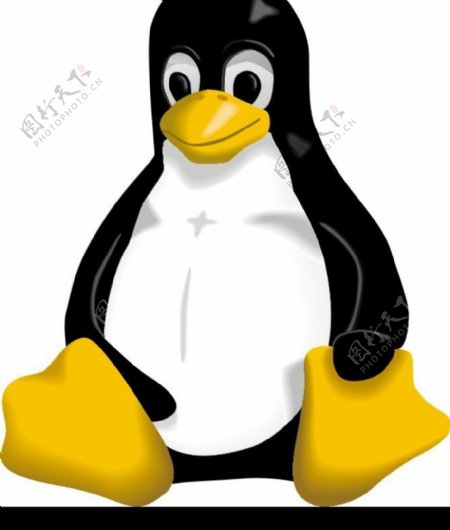 Linux企鹅图标标志矢量图LOGO图片