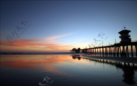 海边的夕阳图片