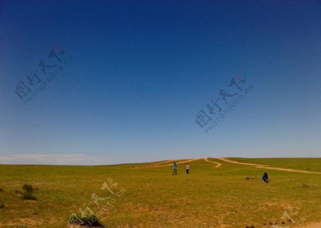 内蒙古草原蓝天图片
