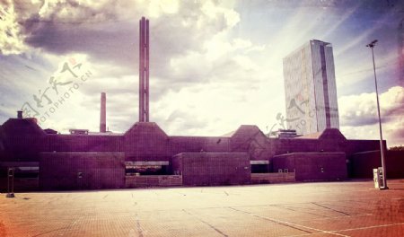 工厂场景背景图片