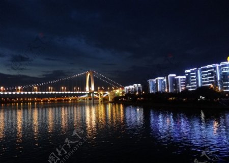 广西柳州柳江夜景图图片