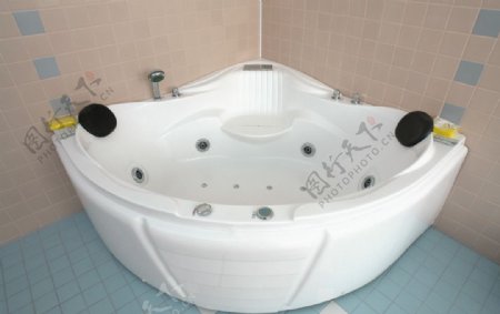 高档浴室浴缸图片