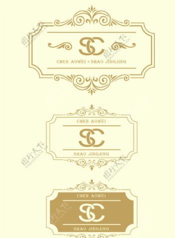 SampC婚礼logo设计图片