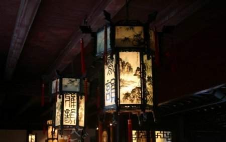中式吊灯图片