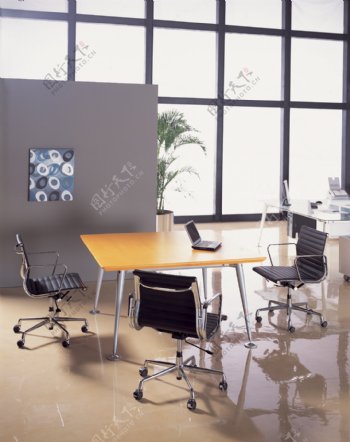 现代室内办公家具实景照片图片