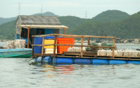 饶平讯洲岛海上渔家图片