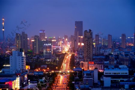 启东市区夜景图片
