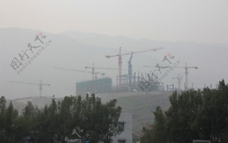 建设中的火电厂图片