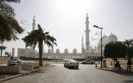 谢赫扎伊德清真寺远景图片