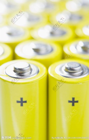 电池黄色电池图片