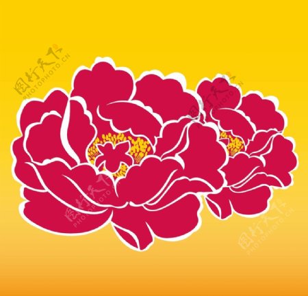 玫瑰花纹底纹素材图片