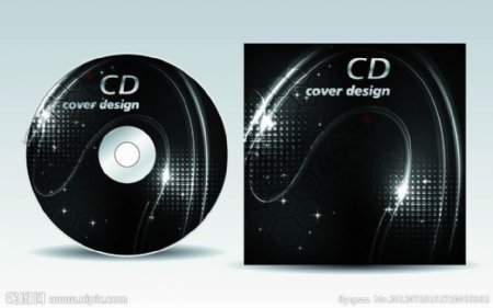 动感光线马赛克cd光盘包装图片